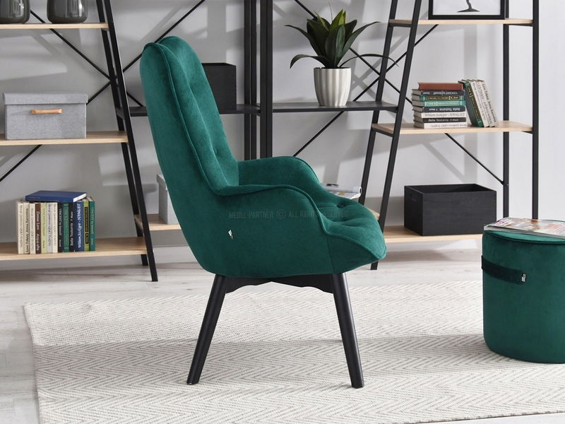 Křeslo Nutri (zelená + buk)