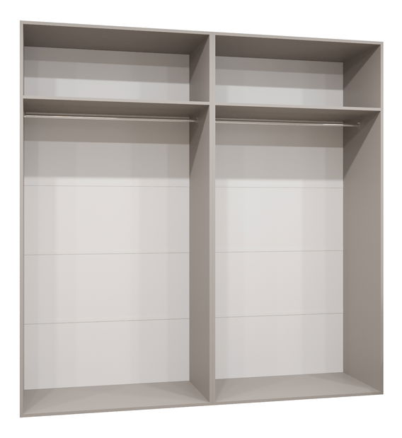 Šatní skříň 200 cm Mirabella 3 (kašmír + kašmír)