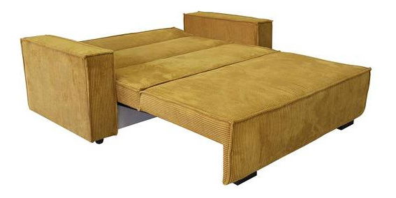 Rozkládací křeslo Carivia Star I (hořčicová) (s úl. prostorem)