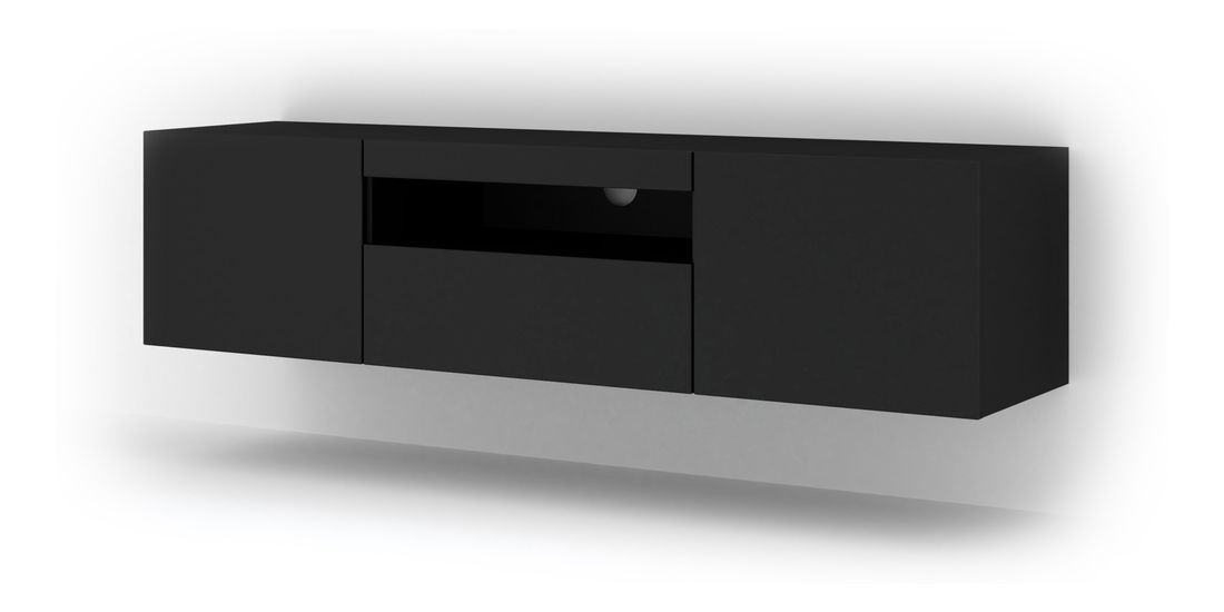 TV stolek/skříňka Aurinko 150 (matná černá)