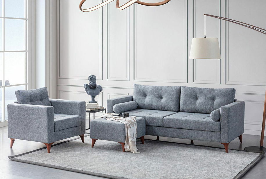 Křeslo Kraty (šedá)