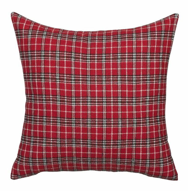 Sada 2 ozdobných polštářů 45 x 45 cm Cometa (červená)