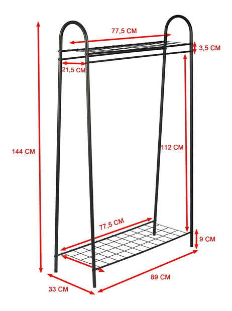 Věšák Kimadu (černá)