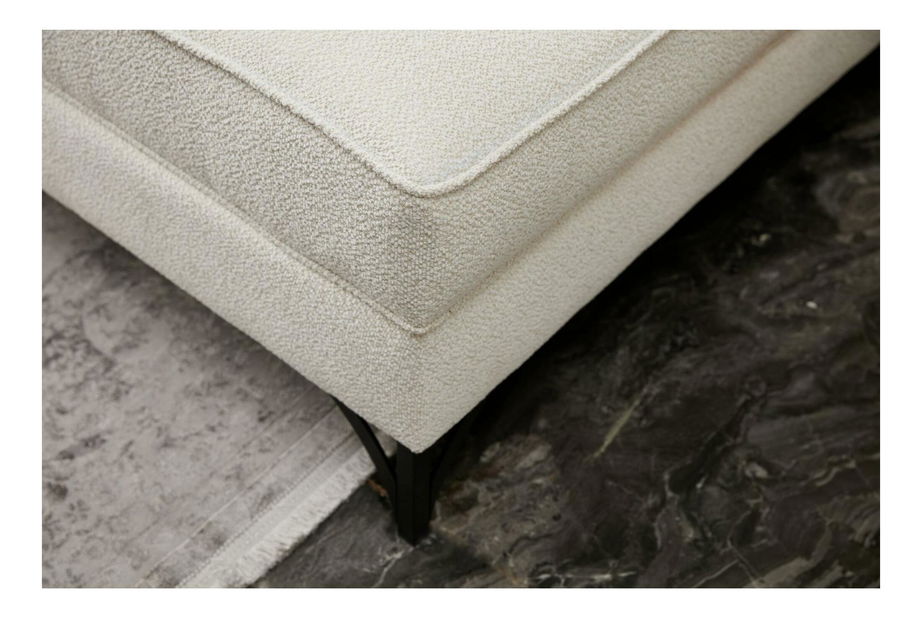 Rohová sedací souprava Brenen (L) (krémová + zlatá)