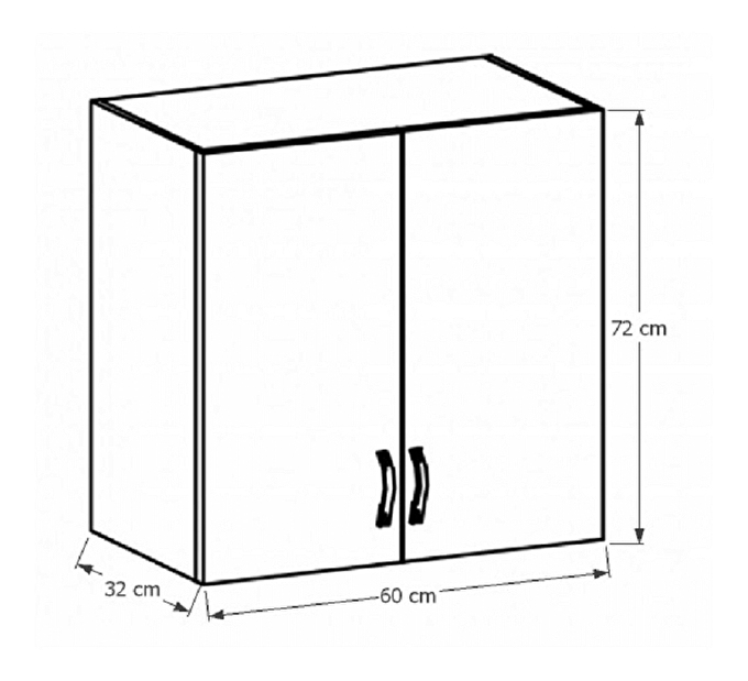 Horní kuchyňská skříňka G60 Sillina (sosna andersen)