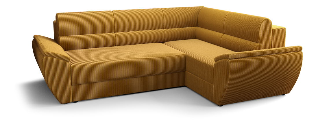 Rohová sedací souprava Radiant Plus (žlutá) (P)