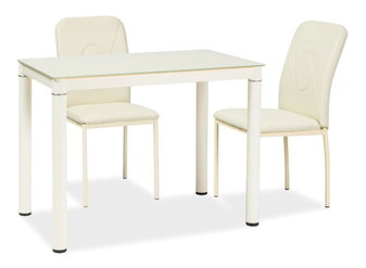 Jídelní stůl Gabriel (krémová + krémová) (pro 4 osoby)