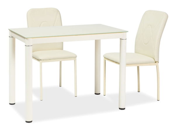 Jídelní stůl Gabriel (krémová + krémová) (pro 4 osoby)