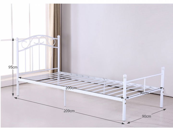 Jednolůžková postel 90 cm Radana (s roštem)