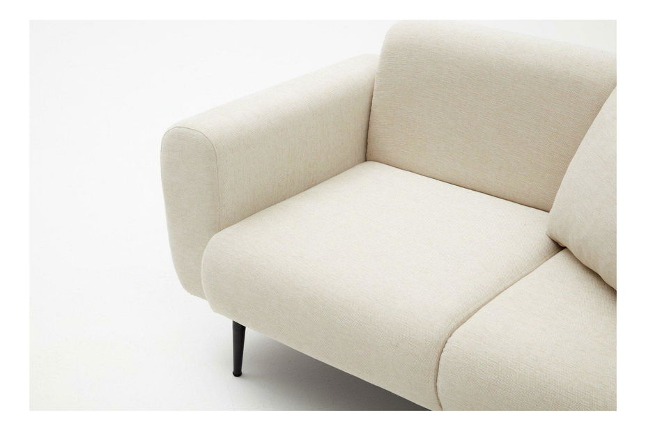 Pohovka dvousedačka Slider (krémová + černá)