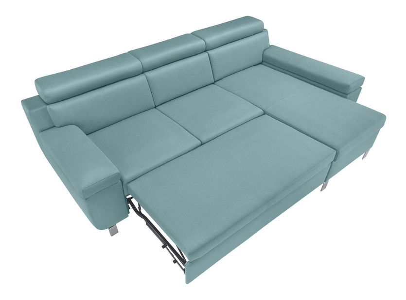 Rohová sedací souprava BRW Remi 2F.RECBK (tyrkysová) (P)