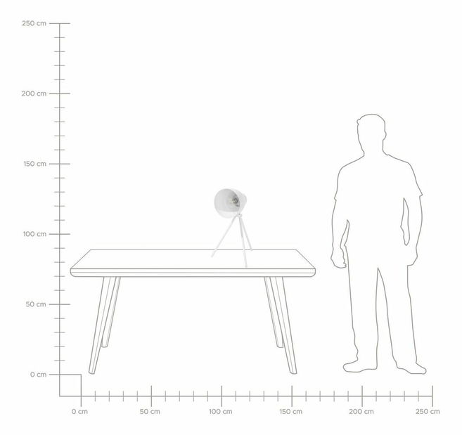 Stolní lampa Tame (bílá)