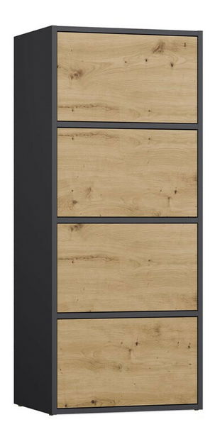 Skříňka Afoctera 1 (antracit + dub artisan)