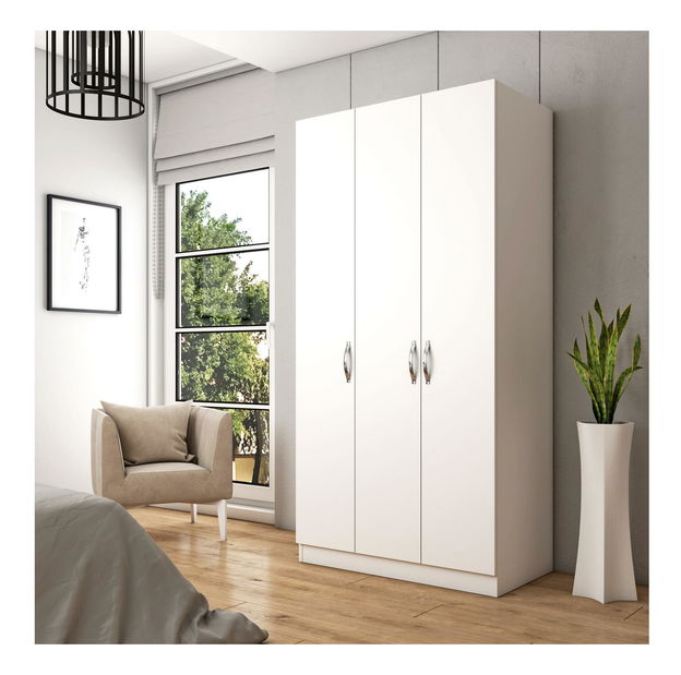 Šatní skříň Franc 57 (bílá)