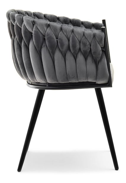 Jídelní židle Radio (grafitová + černá)