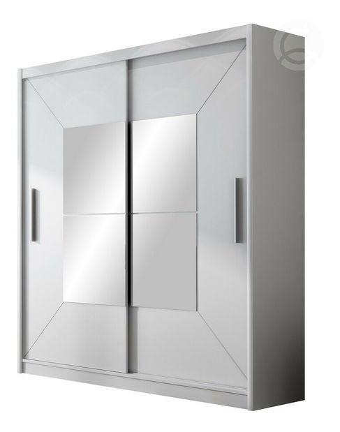 Šatní skříň Boston (bílá)