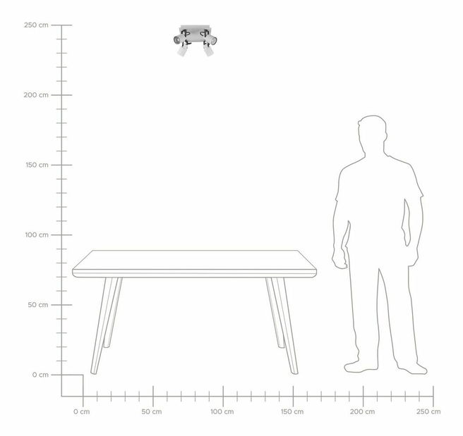 Stropní svítidlo Briyah (bílá)