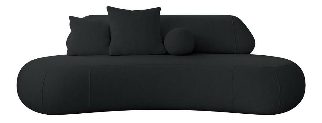 Pohovka trojsedačka Bally (černá + černá)