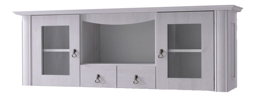 Vitrína na stěnu Valiara DA16 (bílá)