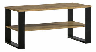 Konferenční stolek typ LA9 Laticia (matná černá + dub wotan)