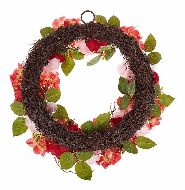 Věnec na dveře ø 50 cm Agiu (červená)