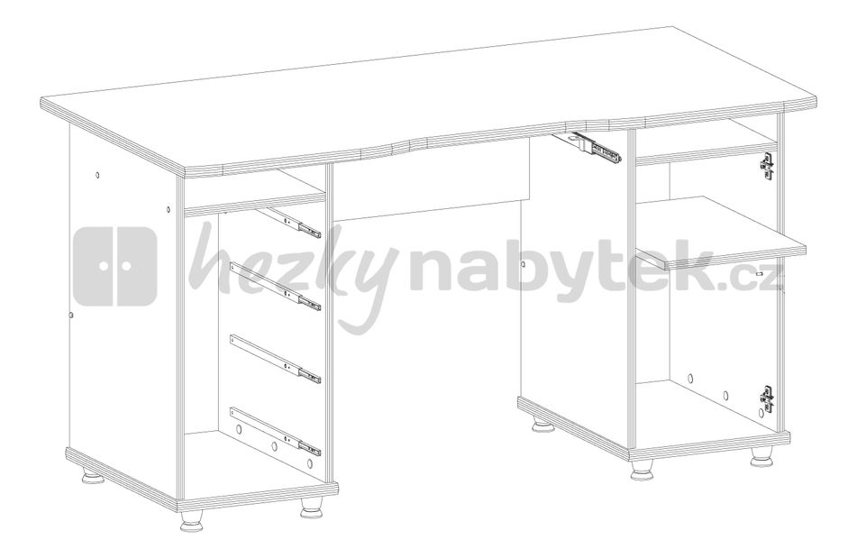 PC stolek BRW XXI BIURKO 140