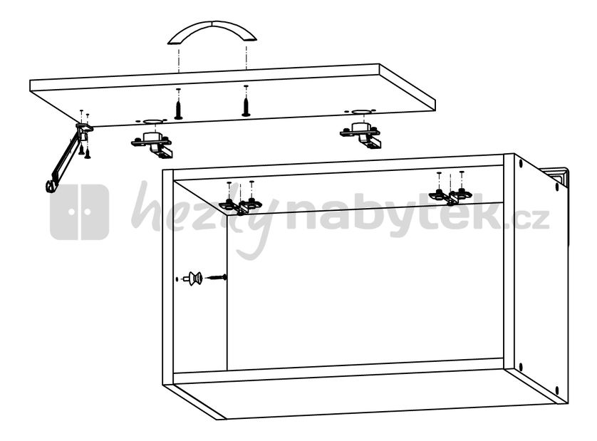 Horní kuchyňská skříňka BRW Junona line GO/50/30 (Dub sonoma)