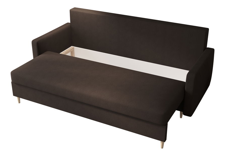 Pohovka dvousedačka Aura (tmavě hnědá)