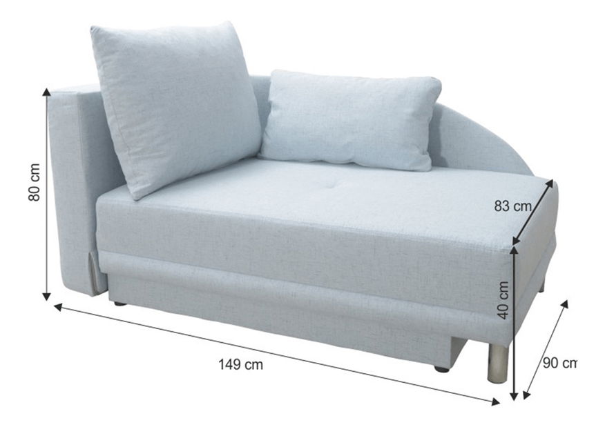 Lenoška Laren (světle modrá) (L)