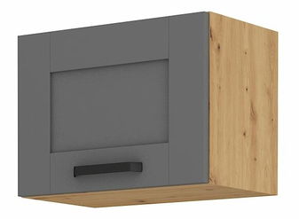 Horní kuchyňská skříňka Lucid 50 GU 36 1F (dub artisan + dustgrey)