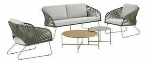 Zahradní set Neavetaora 2 (šedá + zelená)