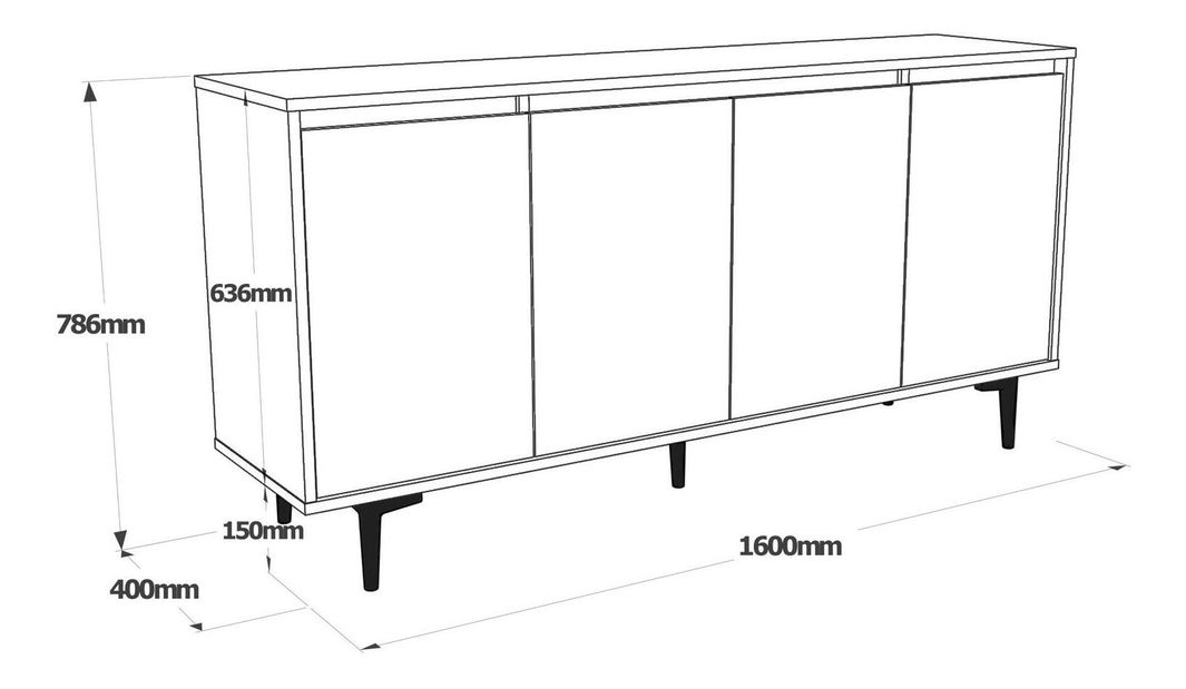Sada nábytku do obývacího pokoje Arvoiden (ořech + antracit)