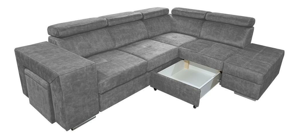 Rohová sedací souprava Maiga (šedá) (P)