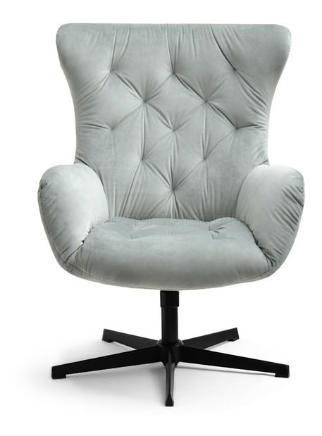 Křeslo Aaron (šedá + černá)