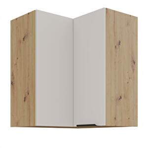 Horní rohová kuchyňská skříňka Sayla 60x60 GN-72 2F (90°) (kašmír + dub artisan)