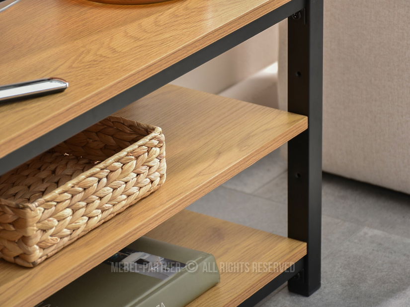 TV stolek/skříňka Elena (dub + černá)