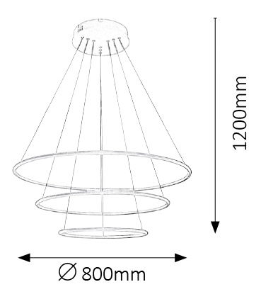 Závěsné svítidlo Donatella 2545 (bílá + chromová)