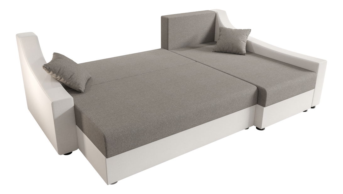 Rohová sedací souprava Opal L (béžová + tmavě hnědá) (P)