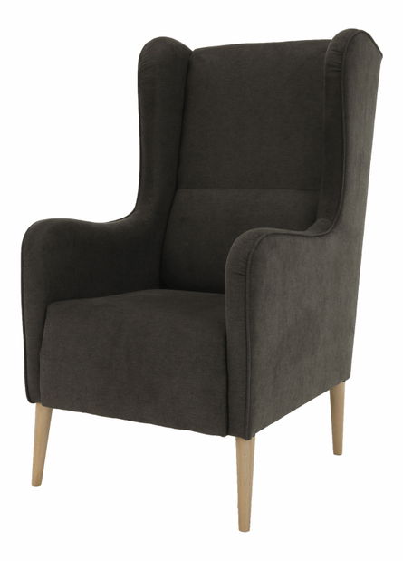 Křeslo ušák Brius (hnědá)