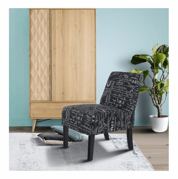 Křeslo Henriot (černo bílý vzor)