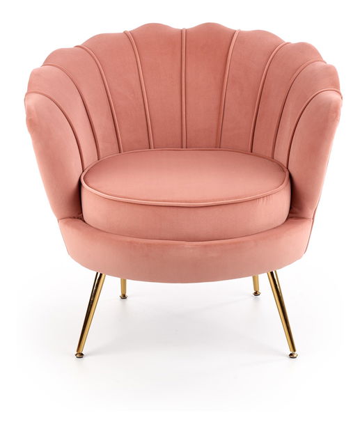 Relaxační křeslo Altha (růžová + zlatá)