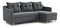 Rohová sedací souprava Lou (P) (tmavě šedá)