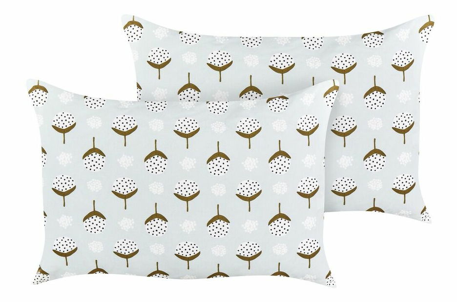 Sada 2 ozdobných polštářů 40 x 60 cm Cunna (zelená)