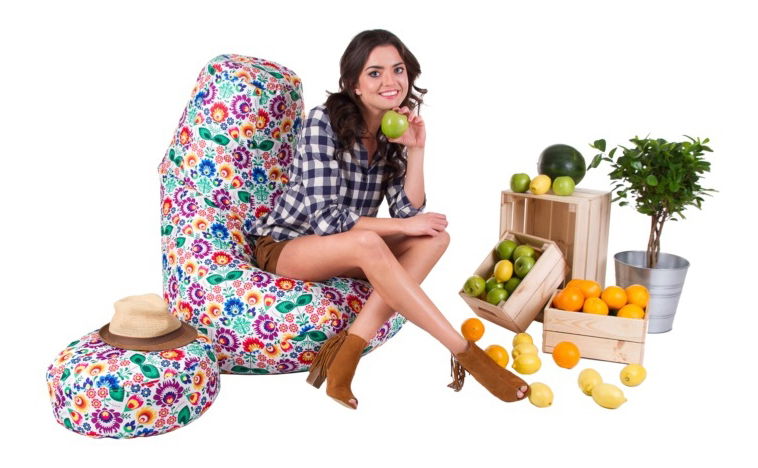 Sedací vak Elvin XXL (podnožka ZADARMO) (TD 74)