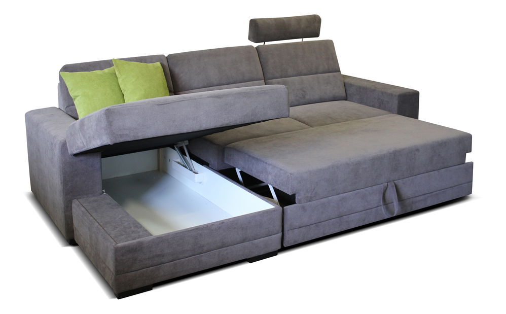 Rohová sedací souprava Nelson 2 2F+L (tmavě hnědá + polštáře béžová) (L)