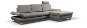 Rohová sedací souprava Aveley (šedá) (P)