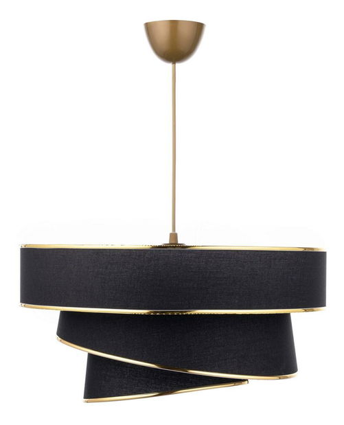 Stropní svítidlo Luxedanto 2 (černá + zlatá)