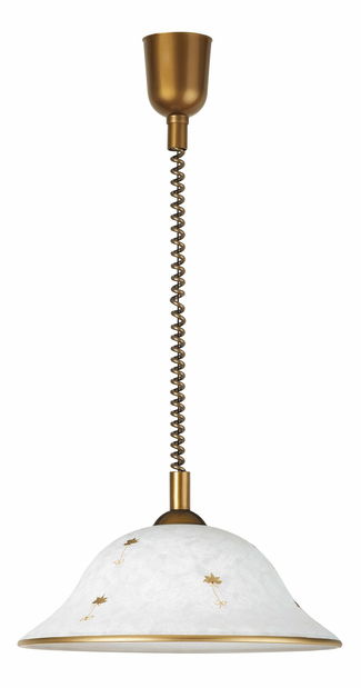 Závěsné svítidlo Art Flower 1956 (rýžové kamenné sklo + bronzová)