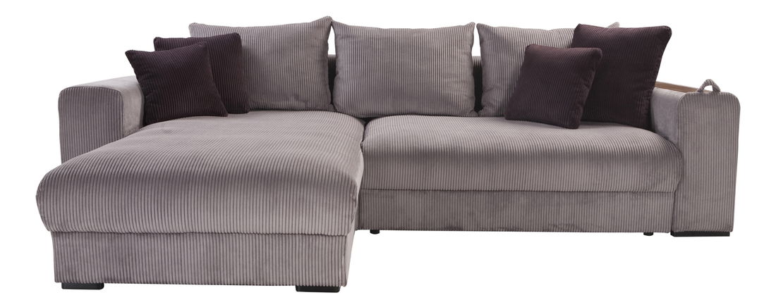 Rohová sedací souprava BRW Peter Mega Lux 3DL.URCBK šedá (L)