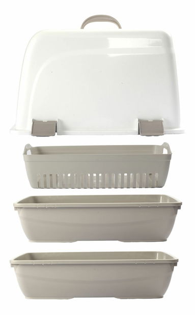 Kočičí záchod Catty (bílá + fialová)